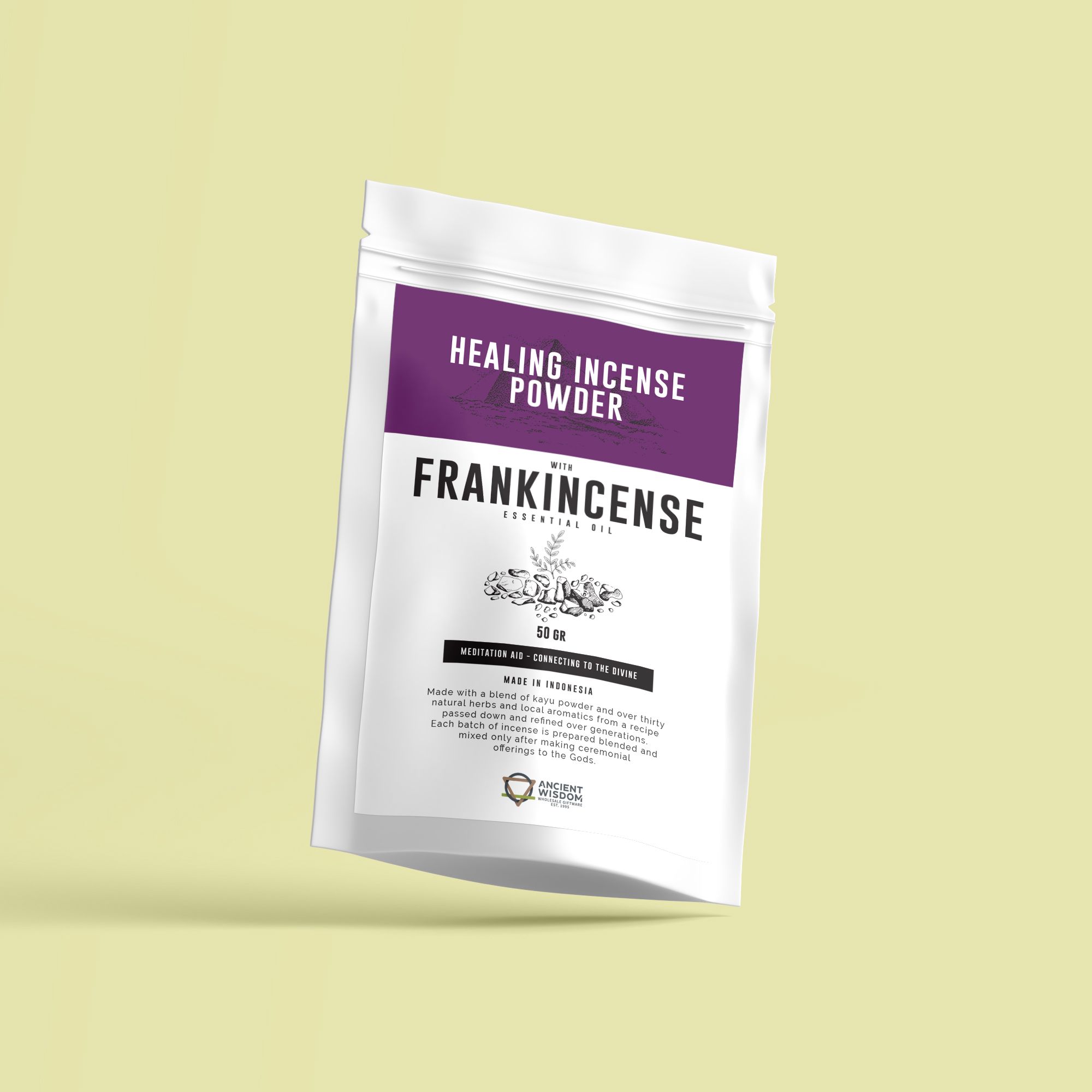 Healing Incense Powder - Frankincense 50gm - Image 3