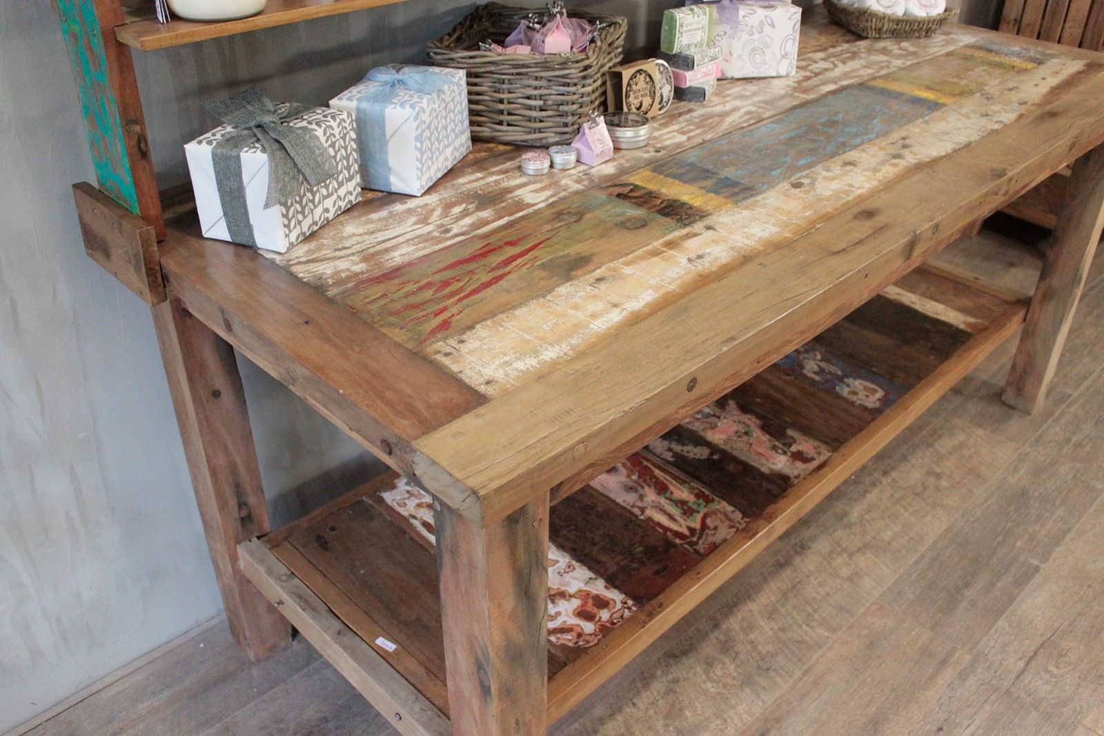 A&C 1.8m Standard Table with top shelf - Image 4