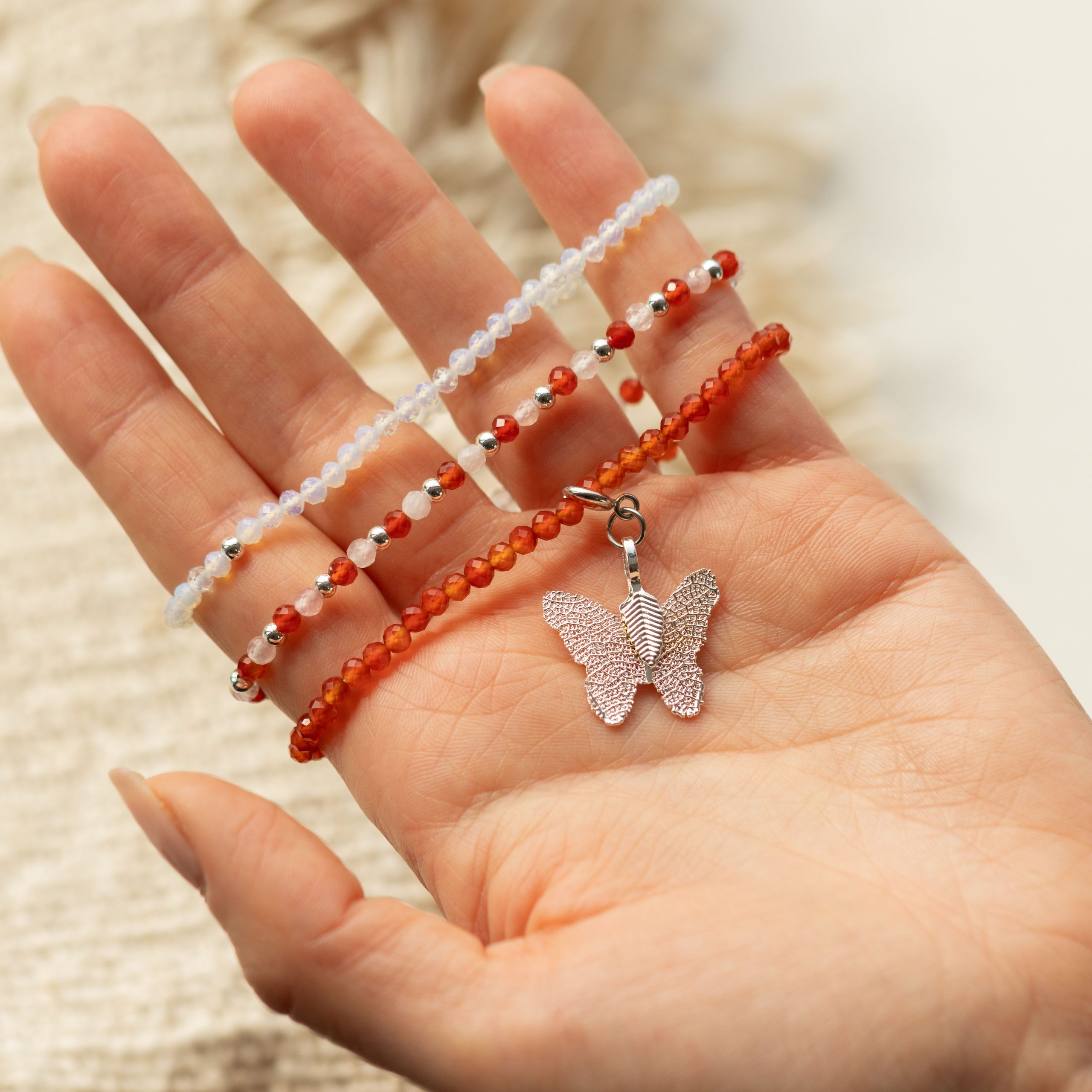 Nymph Spirit Gemstone Bracelet Set - Blood Moon - Image 6