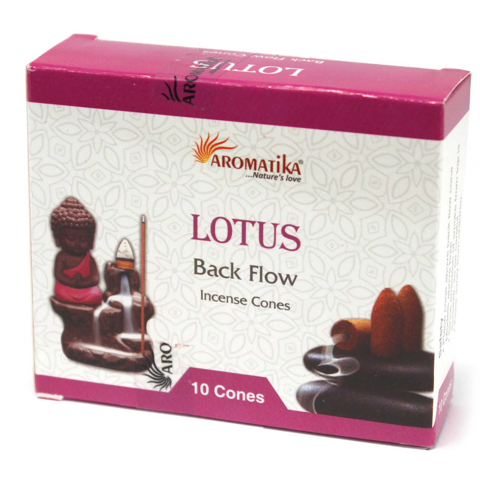 Aromatica Backflow Incense Cones - Lotus - Image 3
