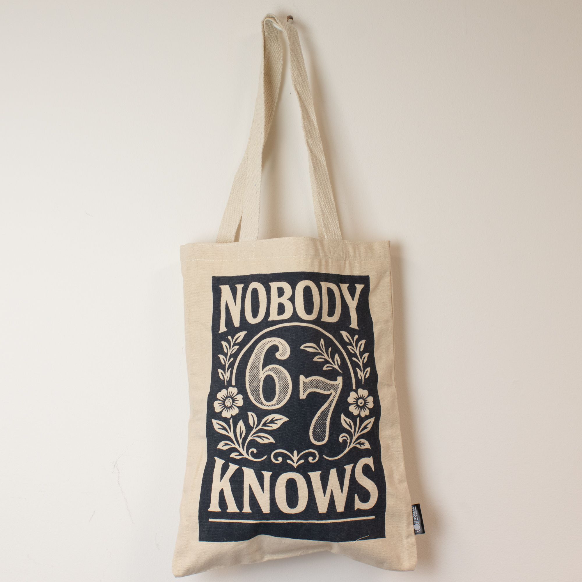 Nomad Sari Iconic Toni Tote Bag - Nobody Knows 67 - Natural 10oz - Image 3