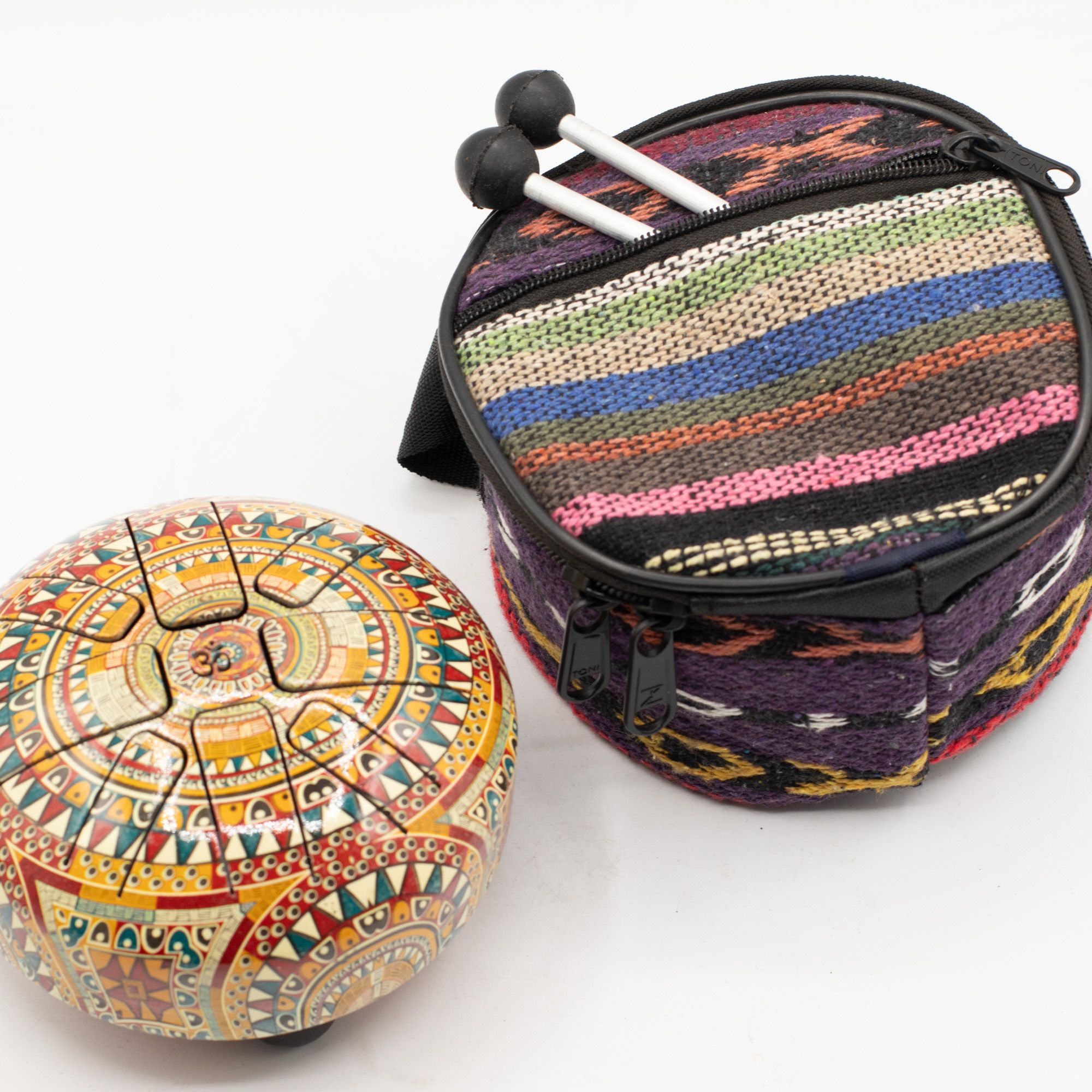 Small Hapi Drum Om Mandela- 13x9cm - Image 5