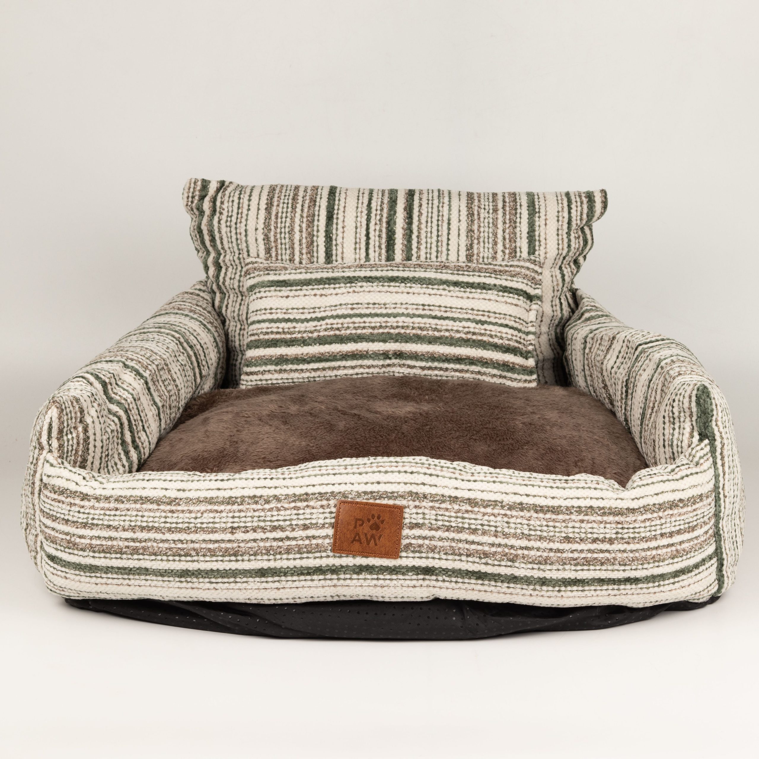 PAW Bed – Medium Sofa – Brown Stripes – 60 × 60 × 28cm - Image 4