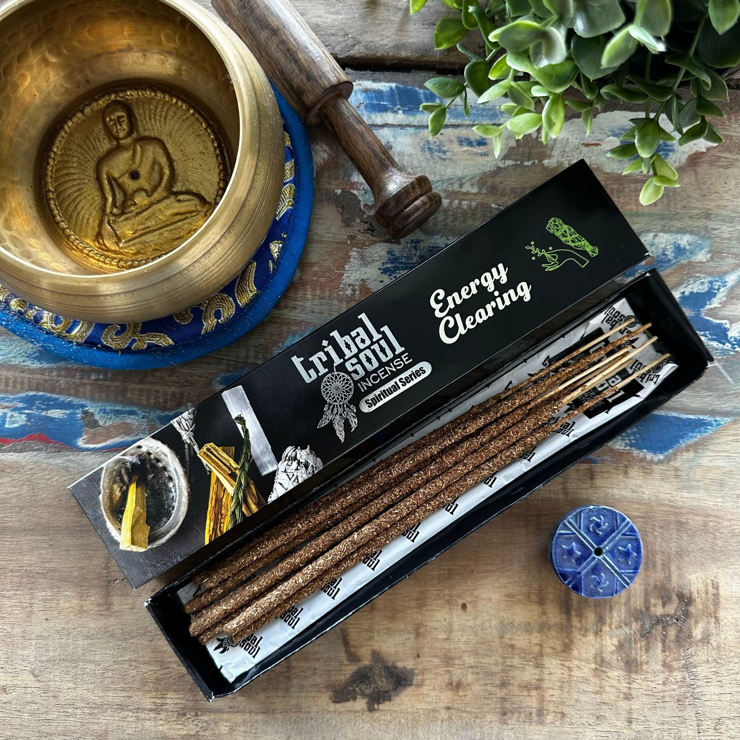 Tribal Soul Spiritual Incense Sticks and Ceramic Holder - Energy Clearing - Image 2