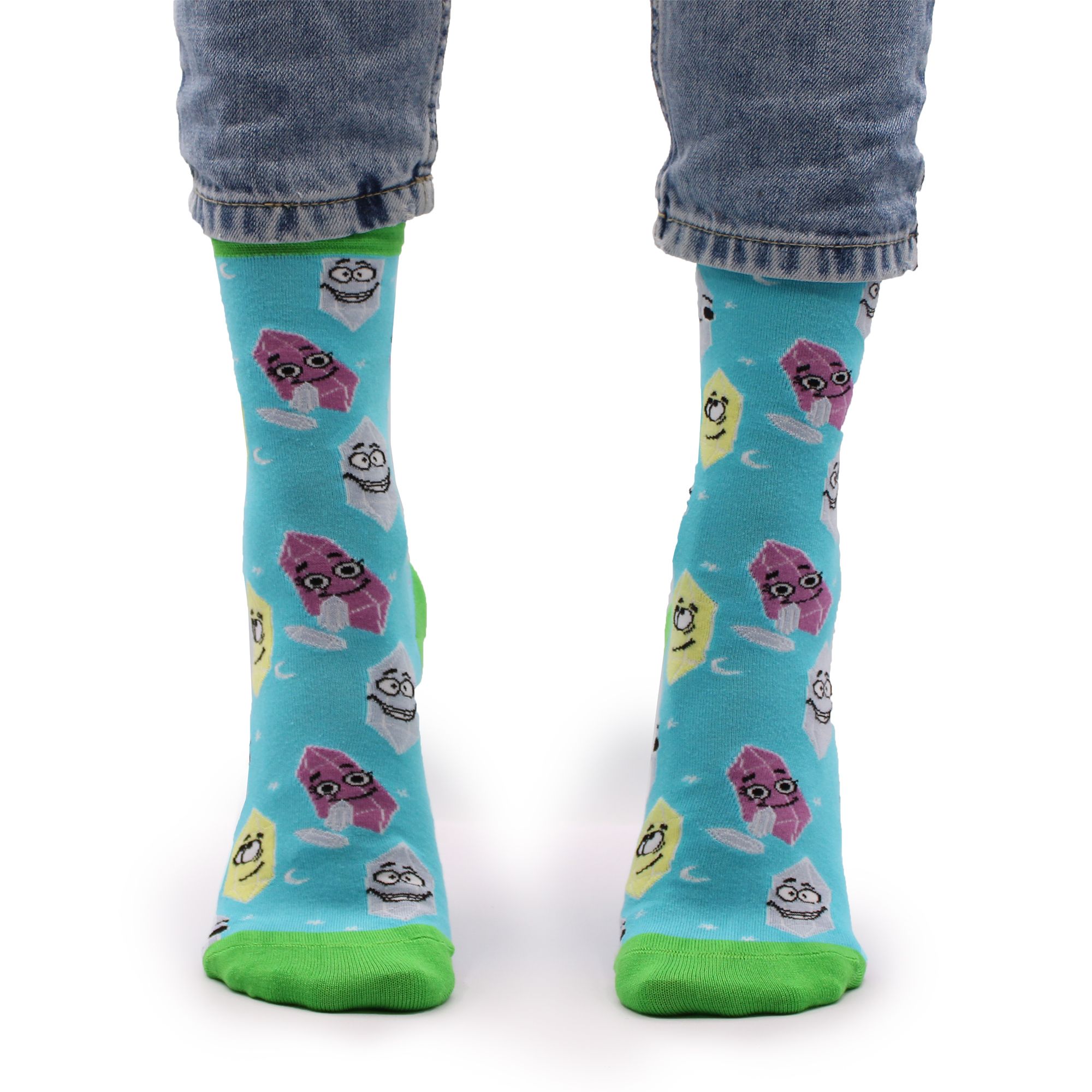 Hop Hare Bamboo Socks S/M - Lucky Gemstones - Image 2