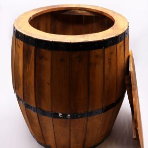 Beer Barrel Table – Natural Wood 60 x 48.5 cm