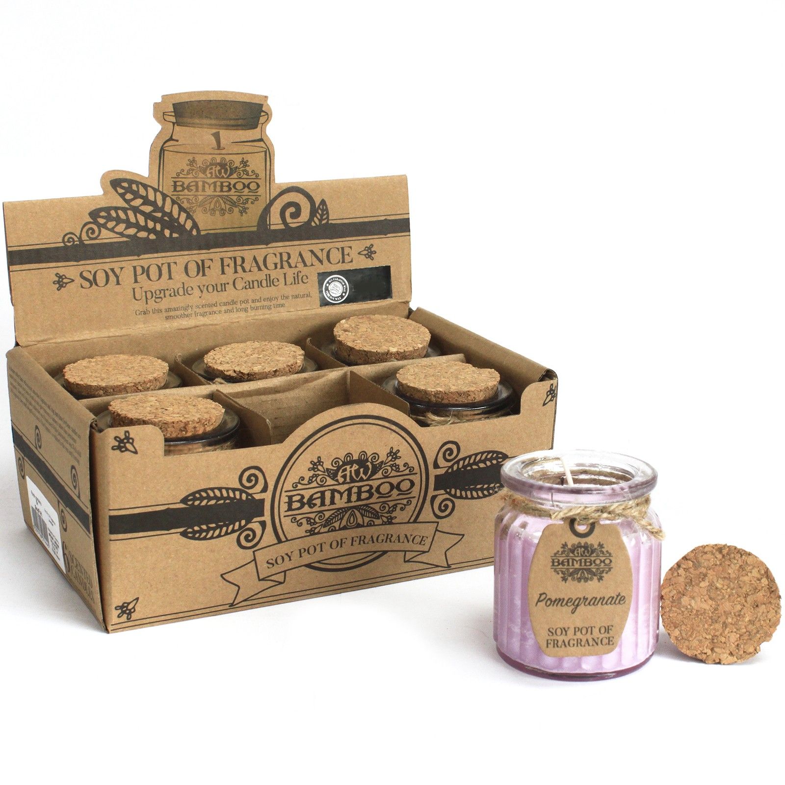 Pomegranate Soy Pot of Fragrance Candles - Image 4