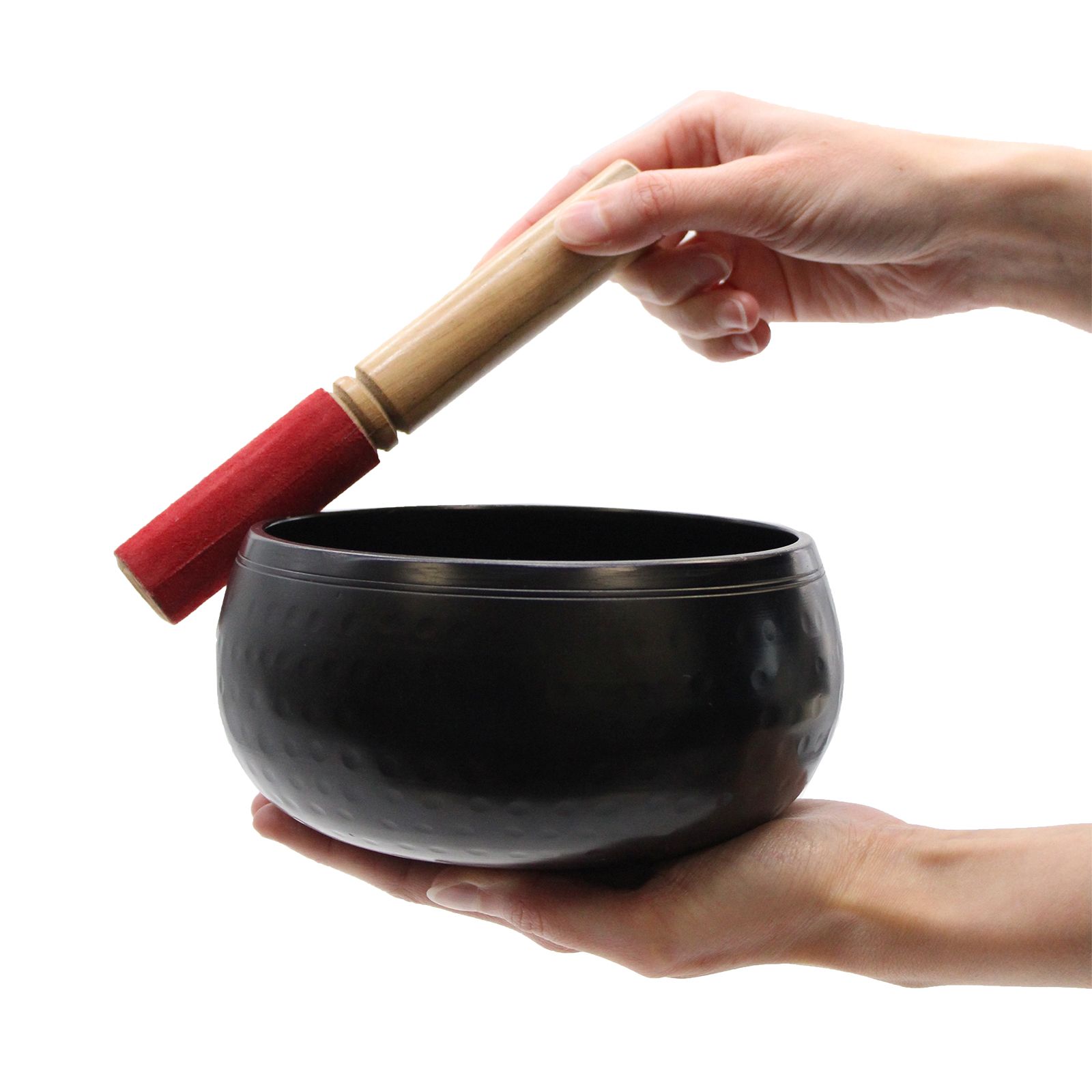 Large Black Beaten Bowl - 18cm - Image 2