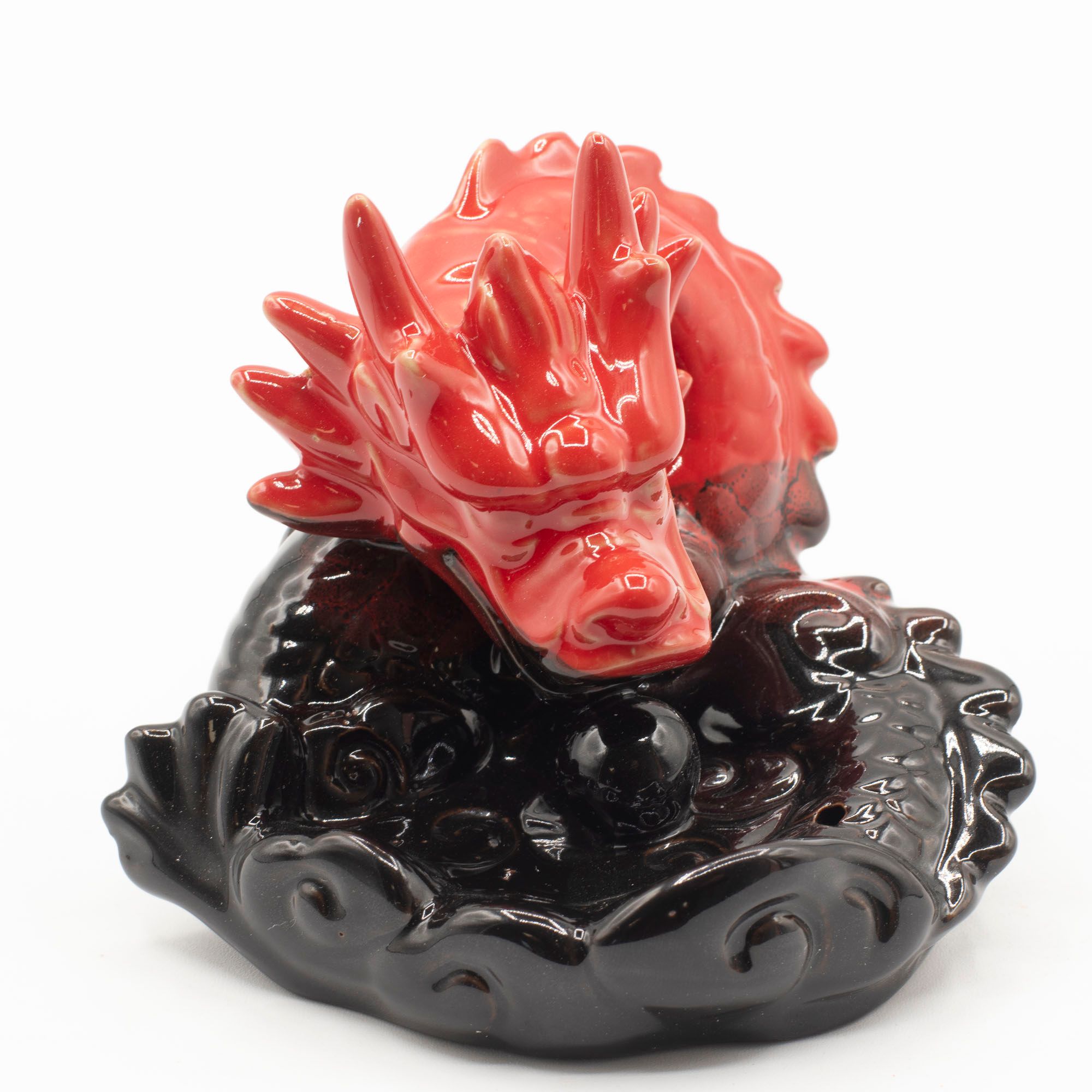 Backflow Incense Burner - Small Red Dragon - Image 4