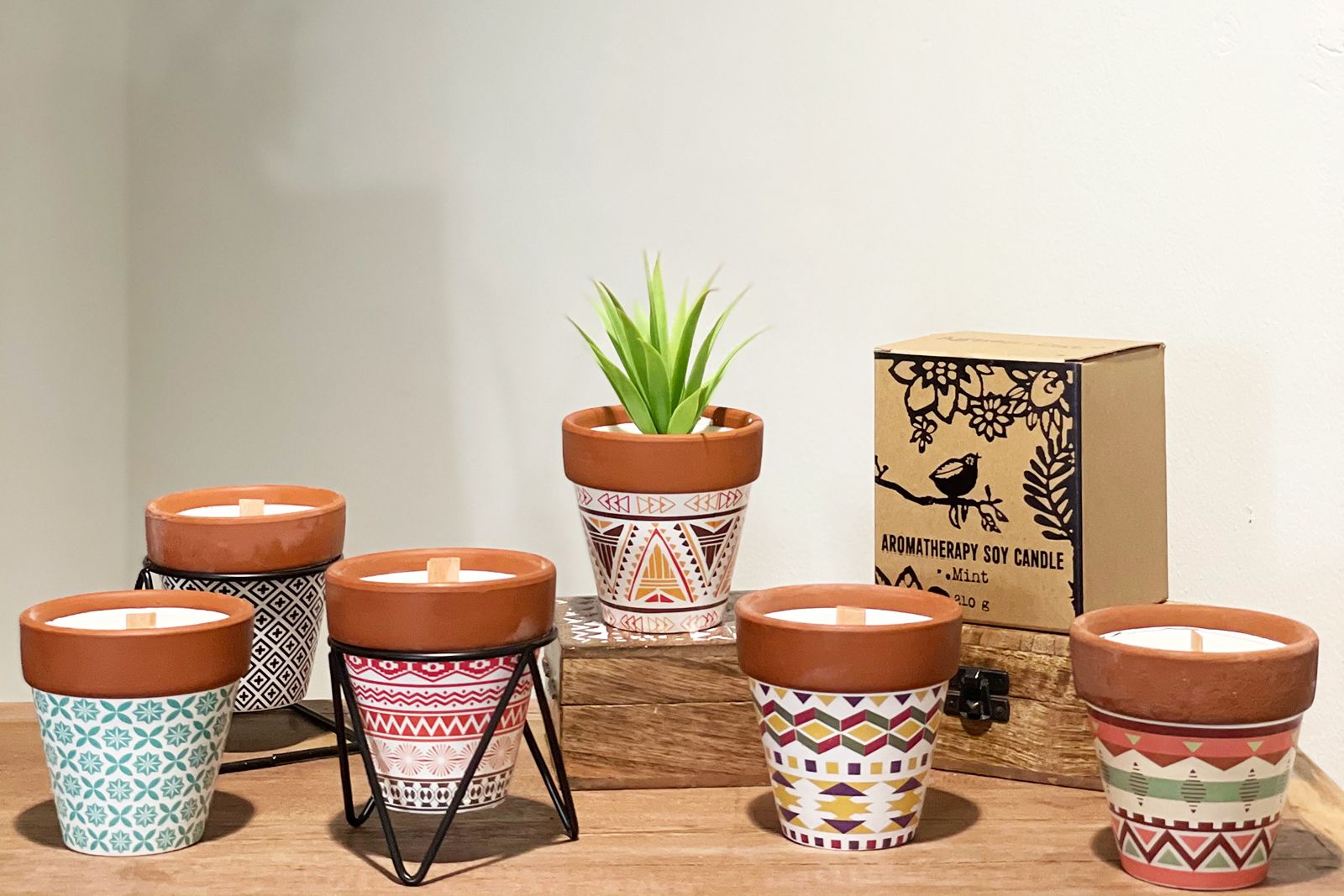 Agnes + Cat Herb Garden Candles - Mint - Image 7