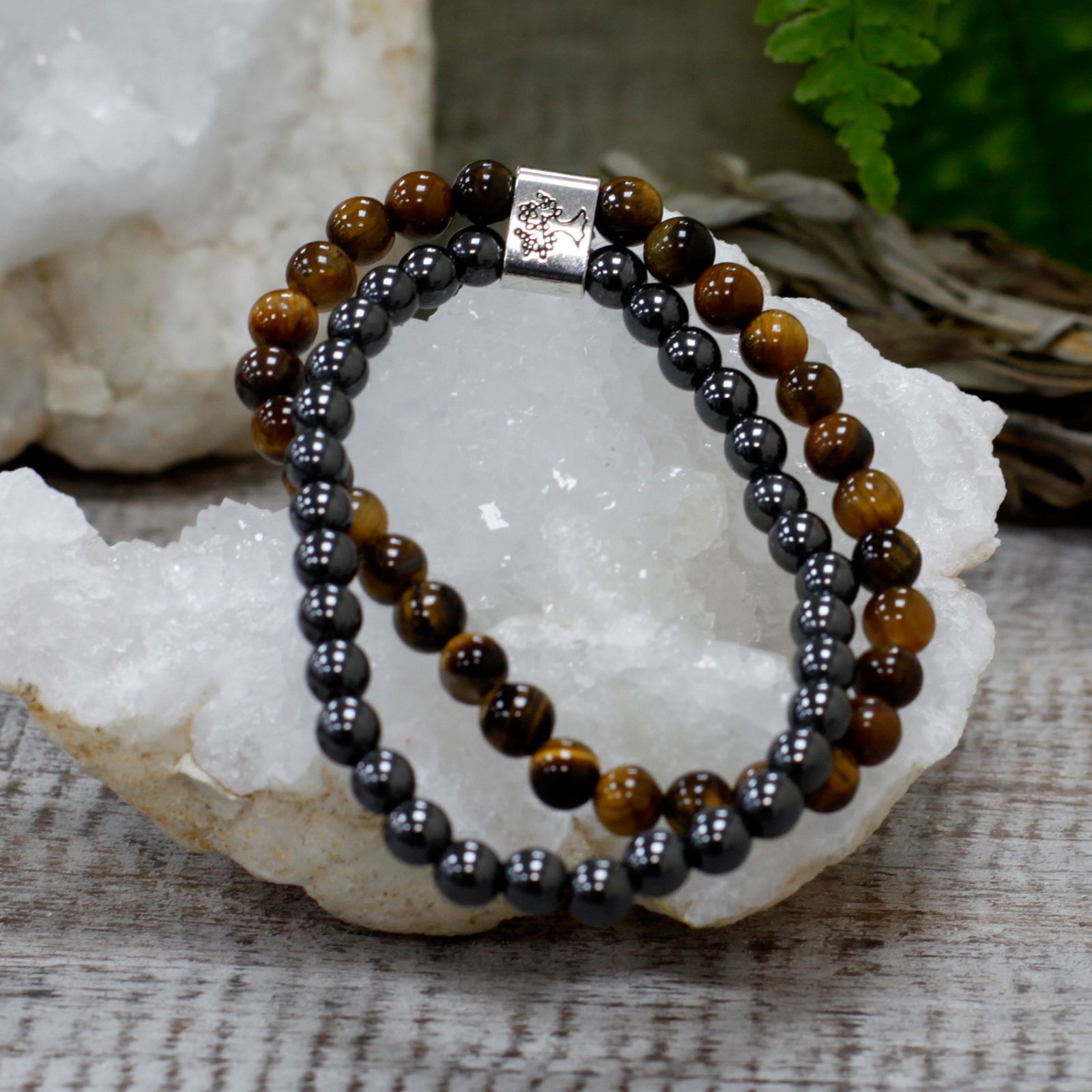 Magnetic Gemstone Bracelet - Tiger Eye - Image 3