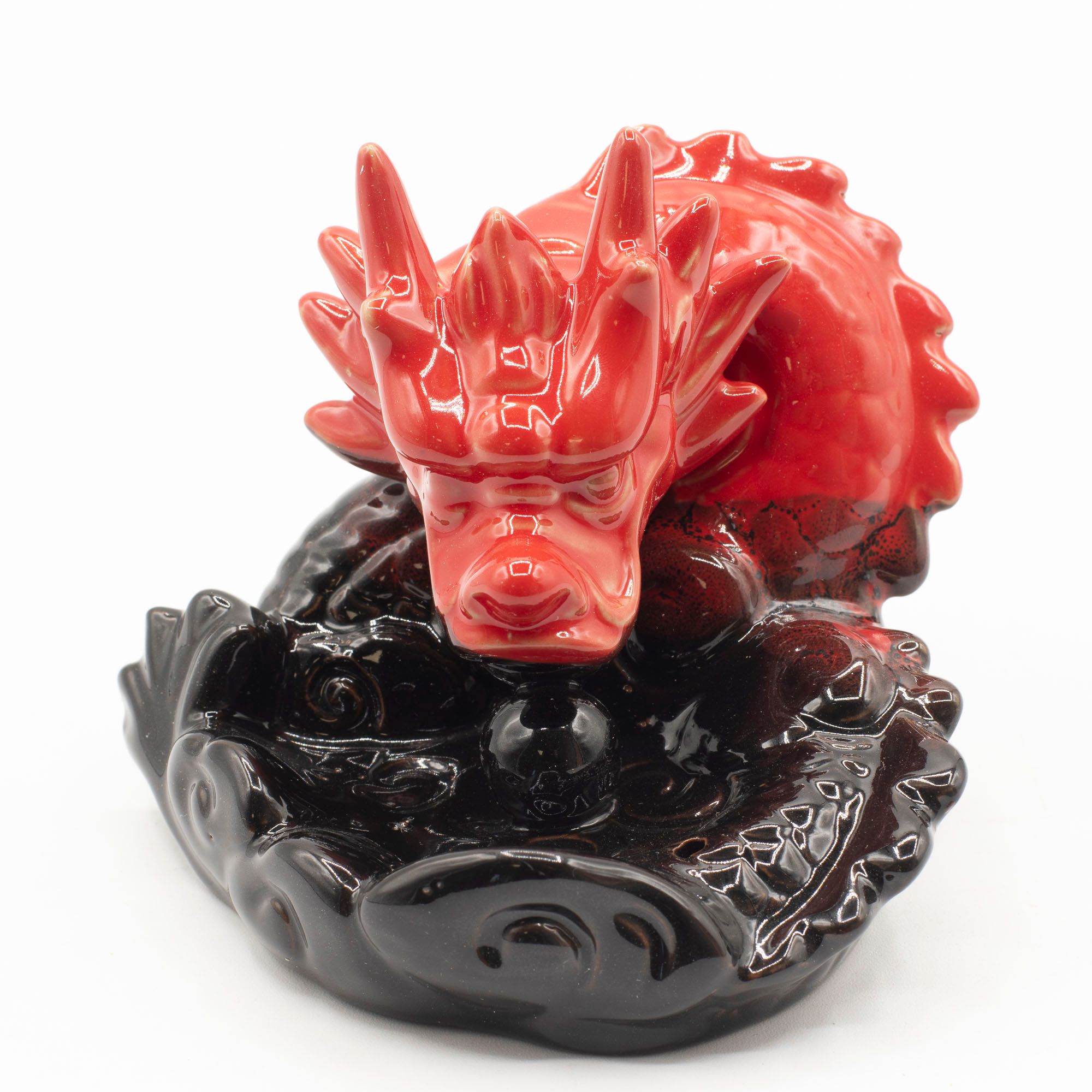 Backflow Incense Burner - Small Red Dragon - Image 5
