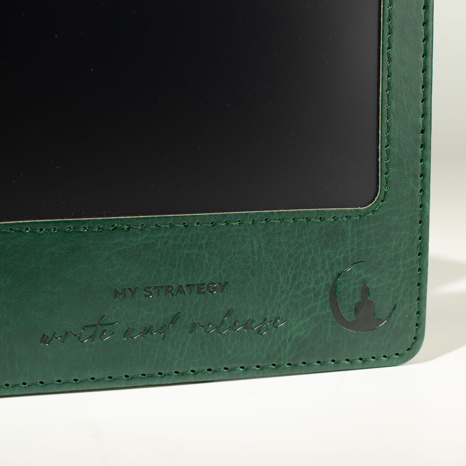 A5 Intention Note Book - LCD Wipe Screen - Green Leather Effect - 160 Pages - Image 10