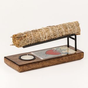 Large Sage Stick Heater Enamelled - 3 of Swords
