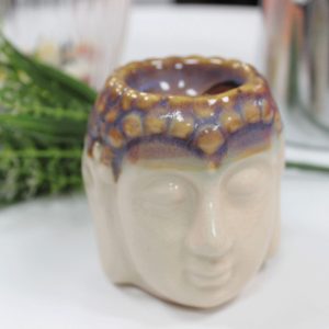 Buddha Oil Burner - Ivory & Mint