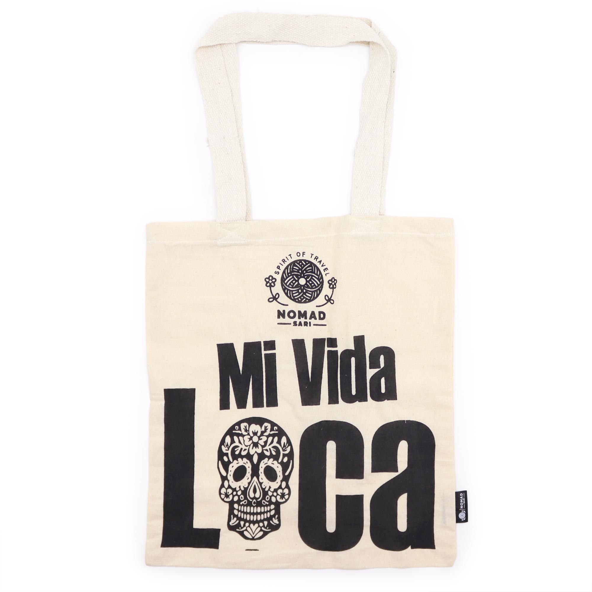 Iconic Basic Tote Bag - Mi Vida Loca - Natural 4oz - Image 3