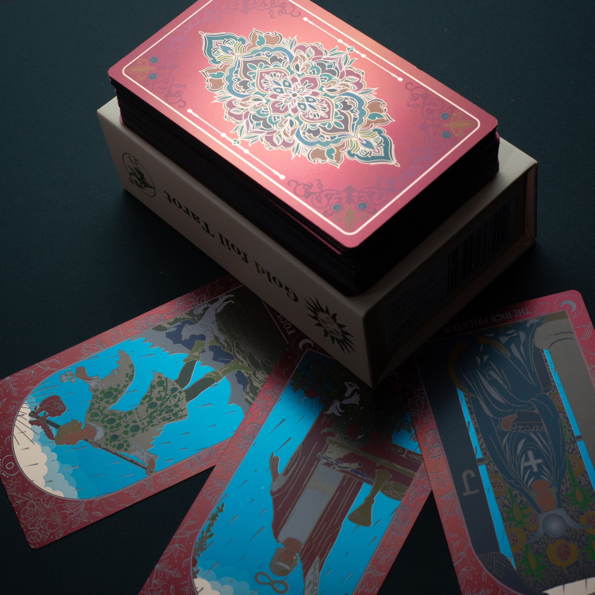 Pink Box Ruby Foil Tarot Card Gift Box Set - with booklet - Image 3