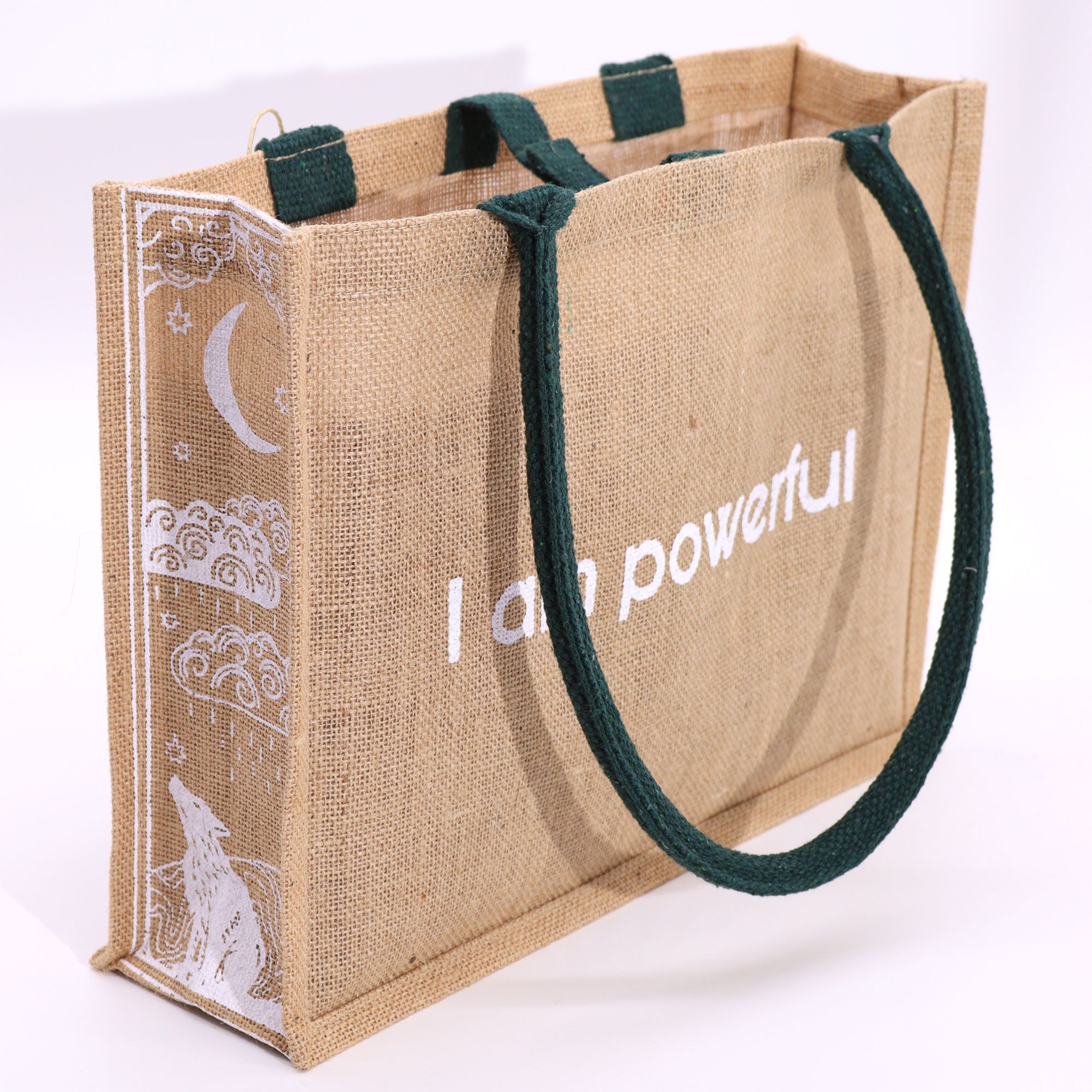 Hop Hare Jute Big Bag - I am Powerful - Image 4