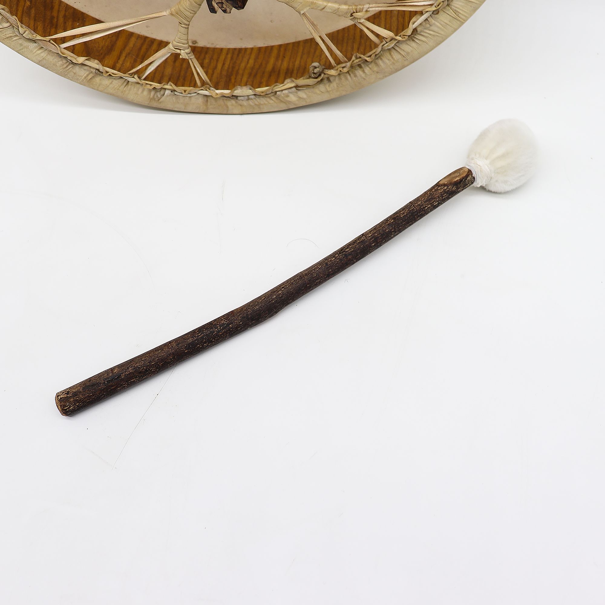 Spirit of the Bear - Shaman Drum & Stick- Tunable - 40cm - Image 13