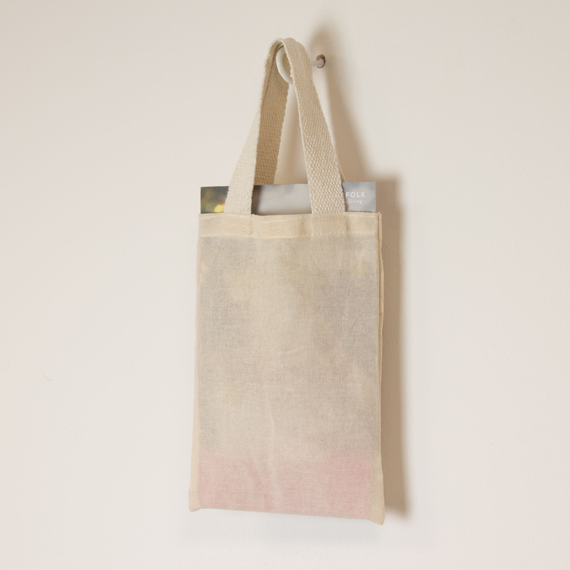 Nomad Sari Iconic Mini Gift Tote Bag - Unprinted- (25x18cm) - Natural 4oz - Image 3