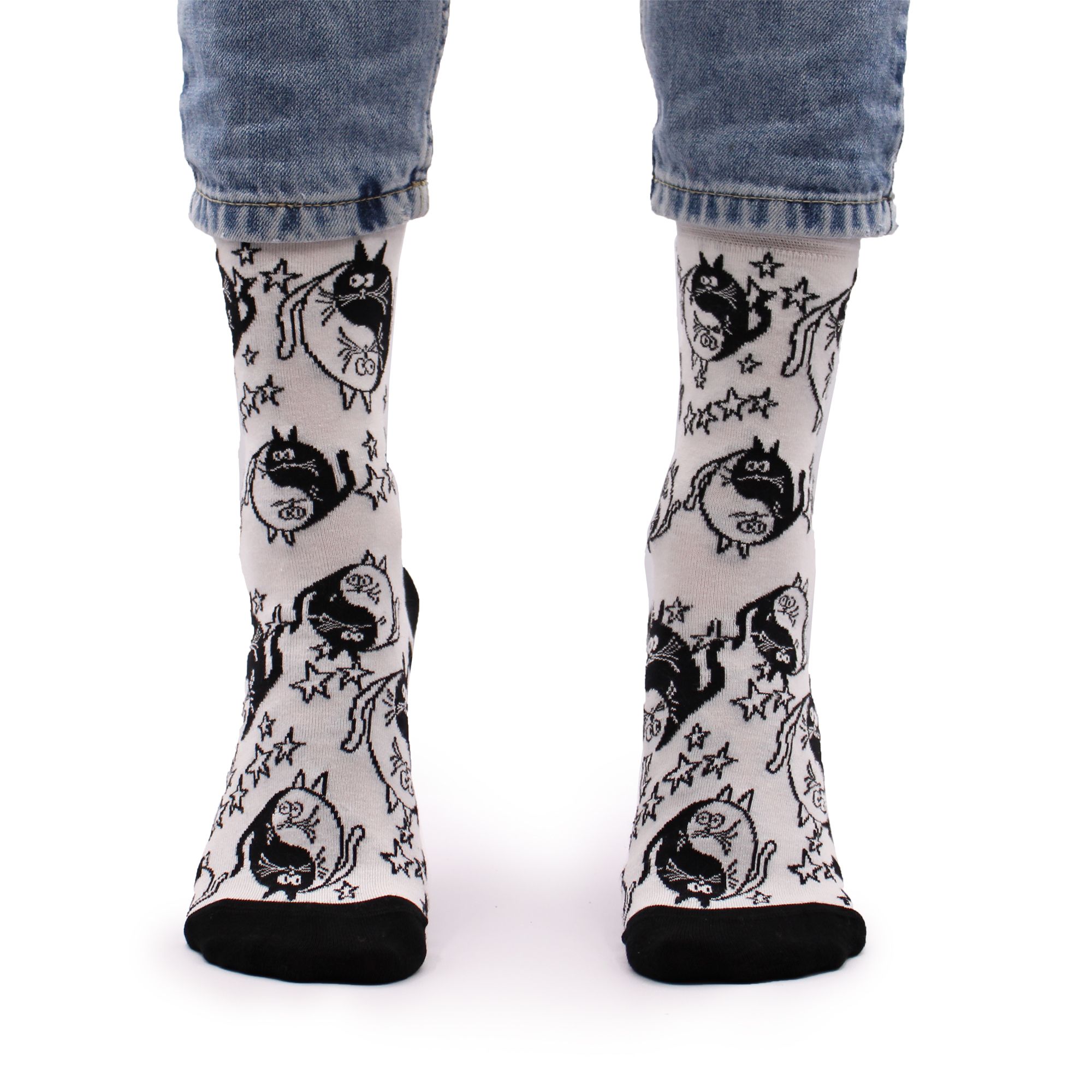 Hop Hare Bamboo Socks M/L - Ying Yang - Image 3