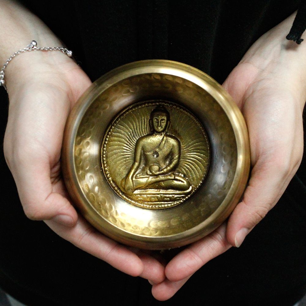 Medicine Buddha Singing Bowl Set 10cm (min 500gm) - Image 2