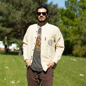 Nomad Sari Kathmandu Shirt - Stone - Large