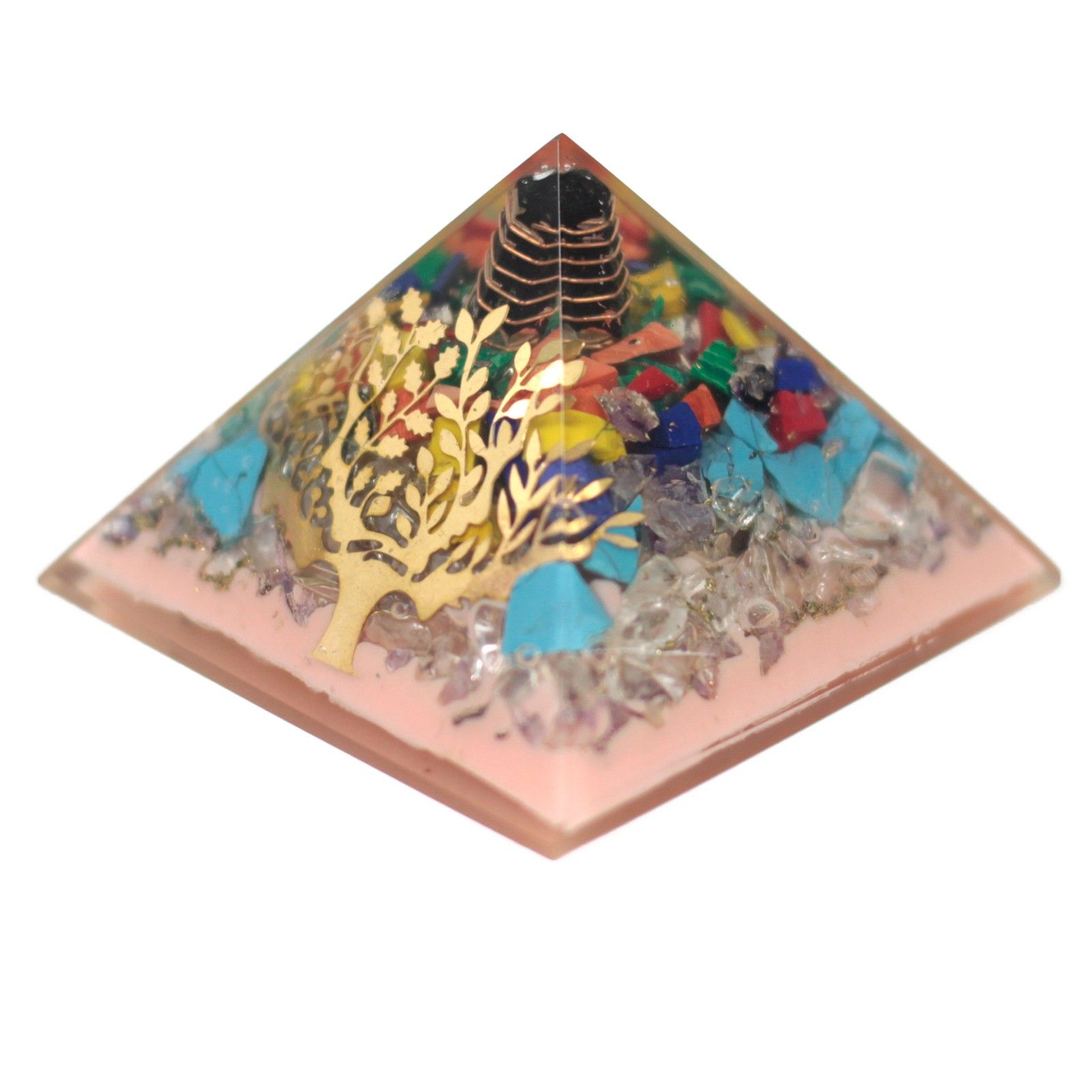 Lrg Organite Pyramid 70mm - Tree(earth base) - Image 3