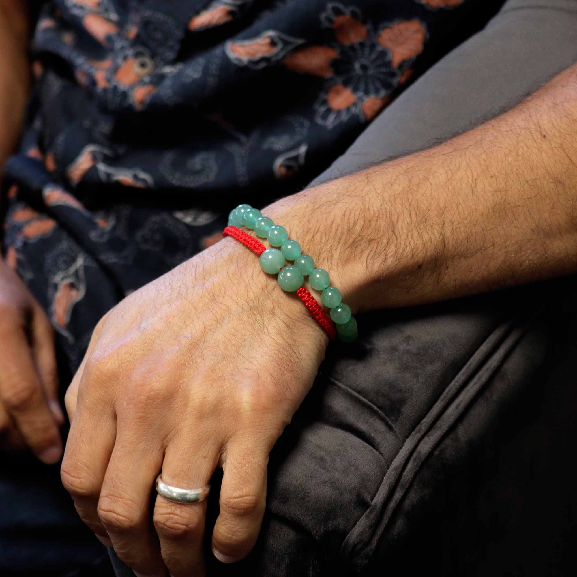 Gemstone Double Power Bracelets- Jade - Image 2