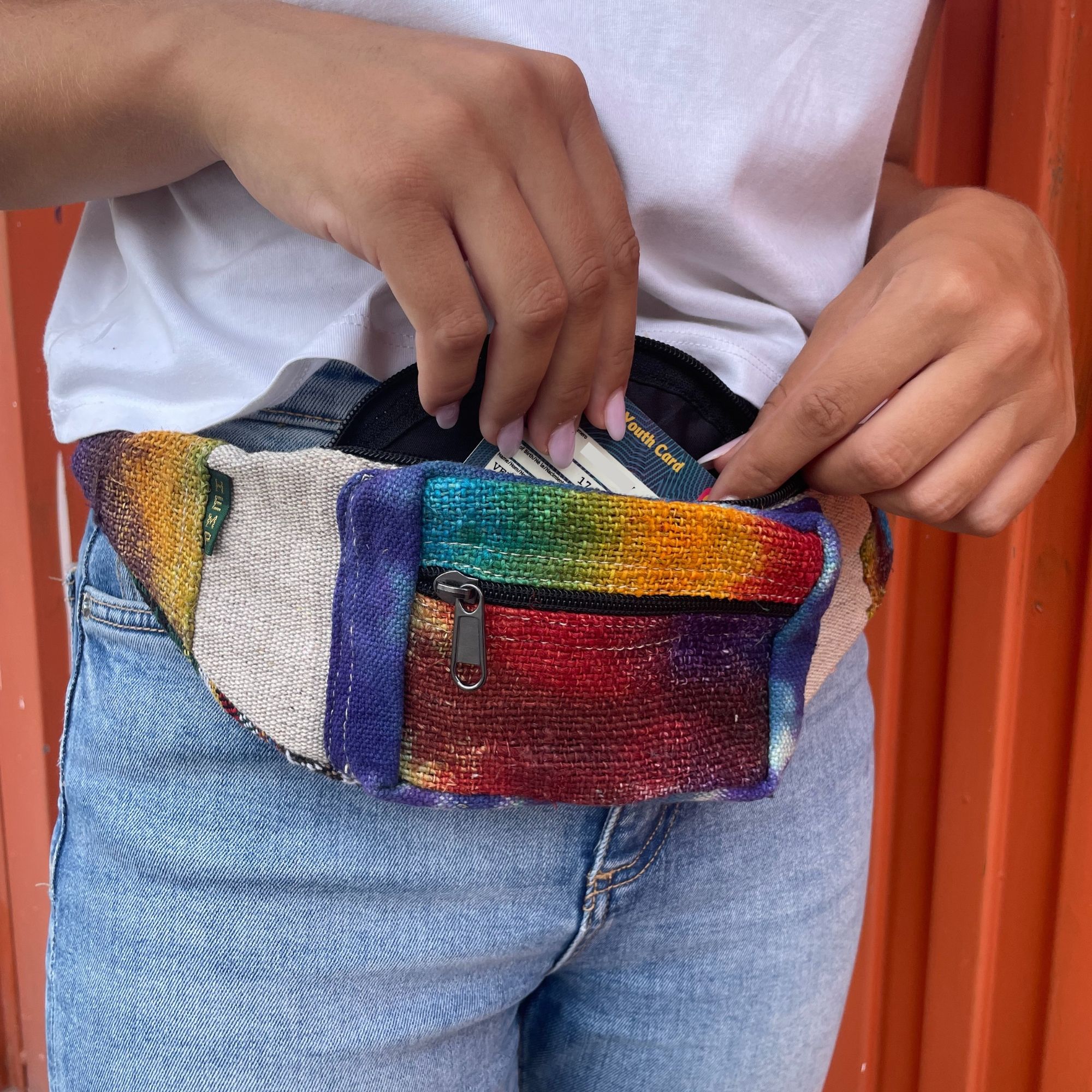 Tiedye Hemp Bum Bag - Image 4
