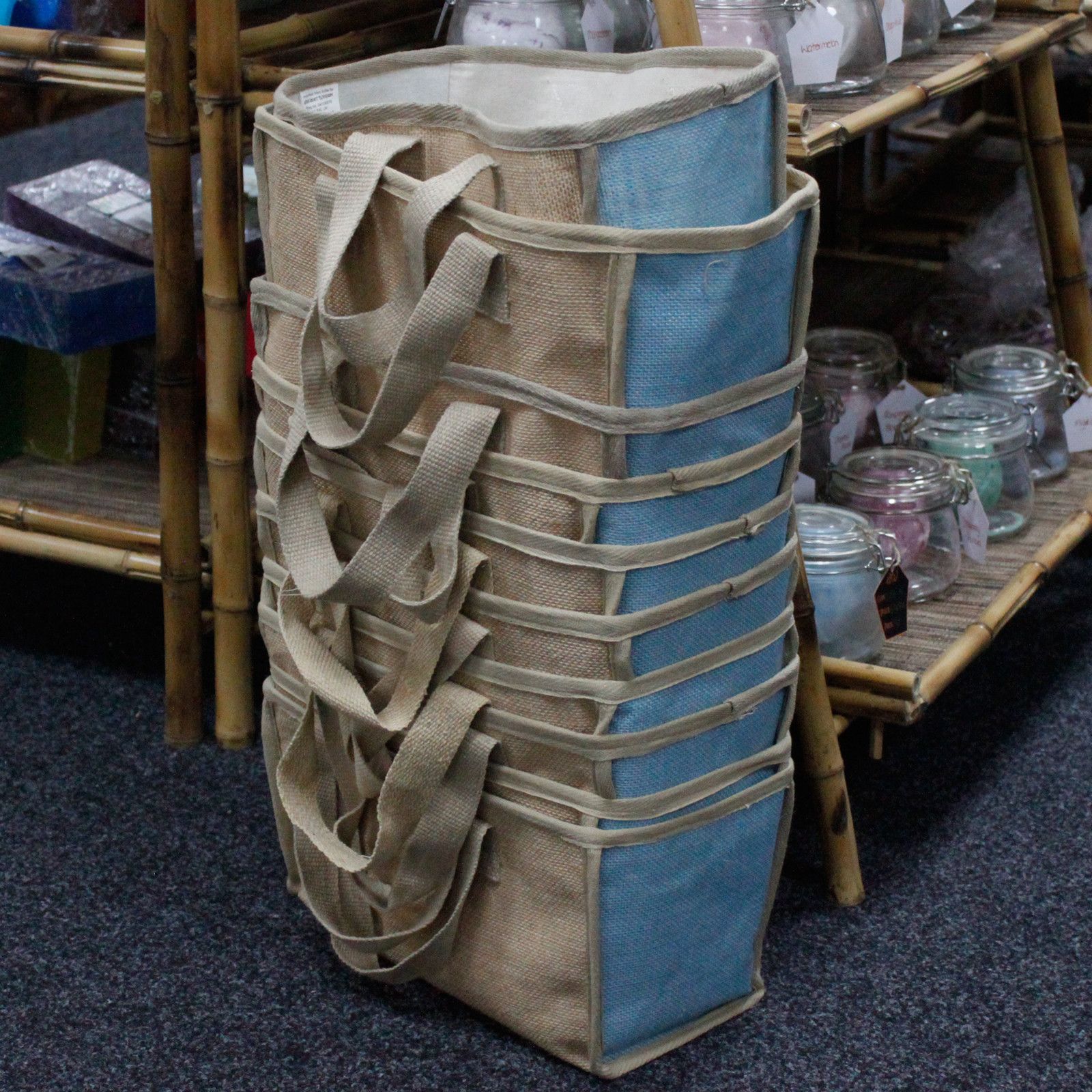 Mini Shopping Basket - 16x10x12cm - Teal - Image 5