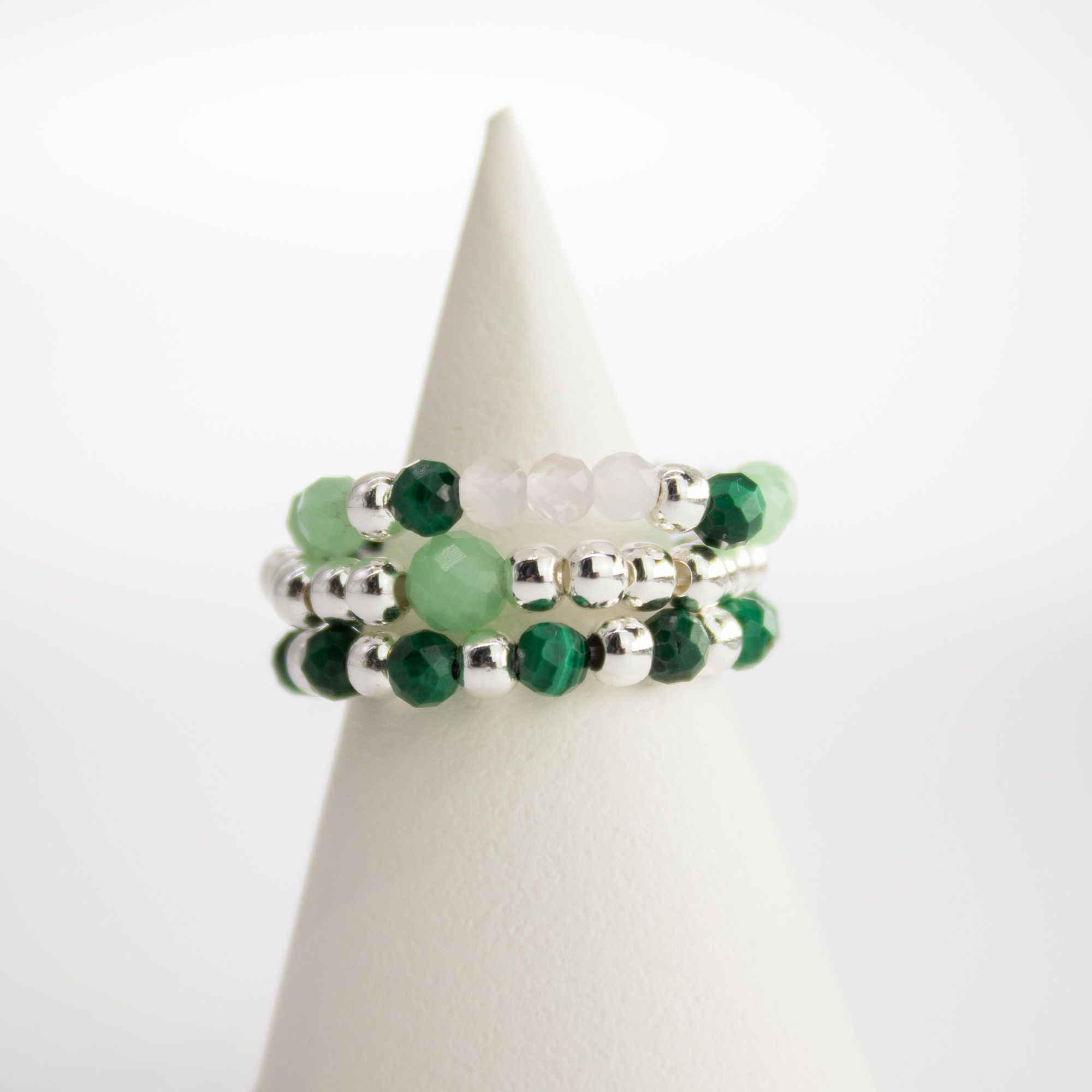Nymph Spirit Gemstone Ring Set - Forest Spirit - Image 3