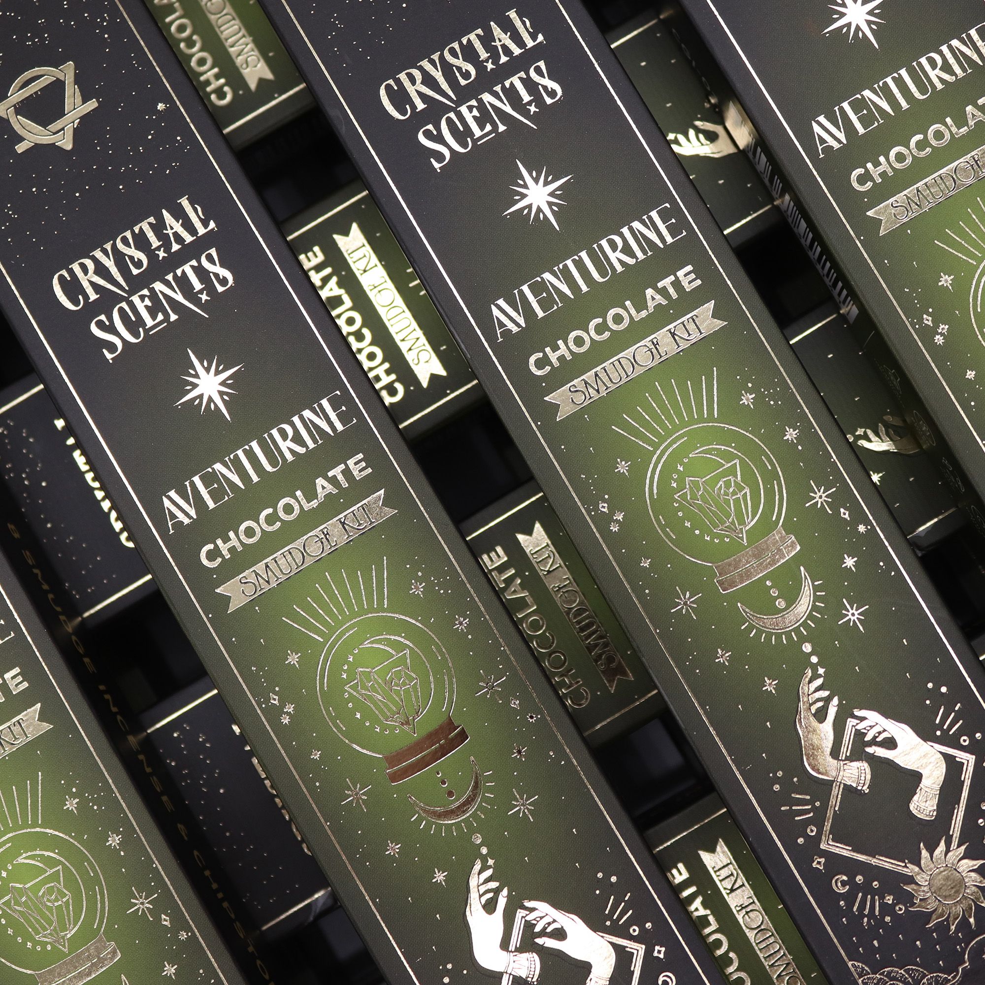 Aventurine Crystal Scents Smudge Incense - Chocolate - Image 6