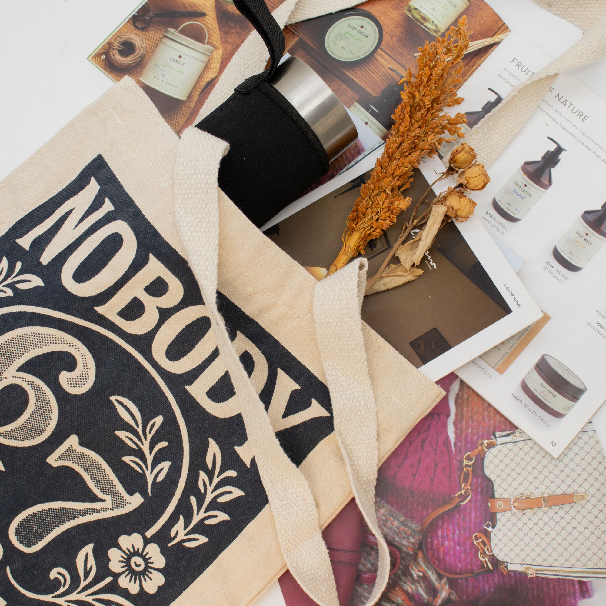 Nomad Sari Iconic Toni Tote Bag - Nobody Knows 67 - Natural 10oz - Image 2