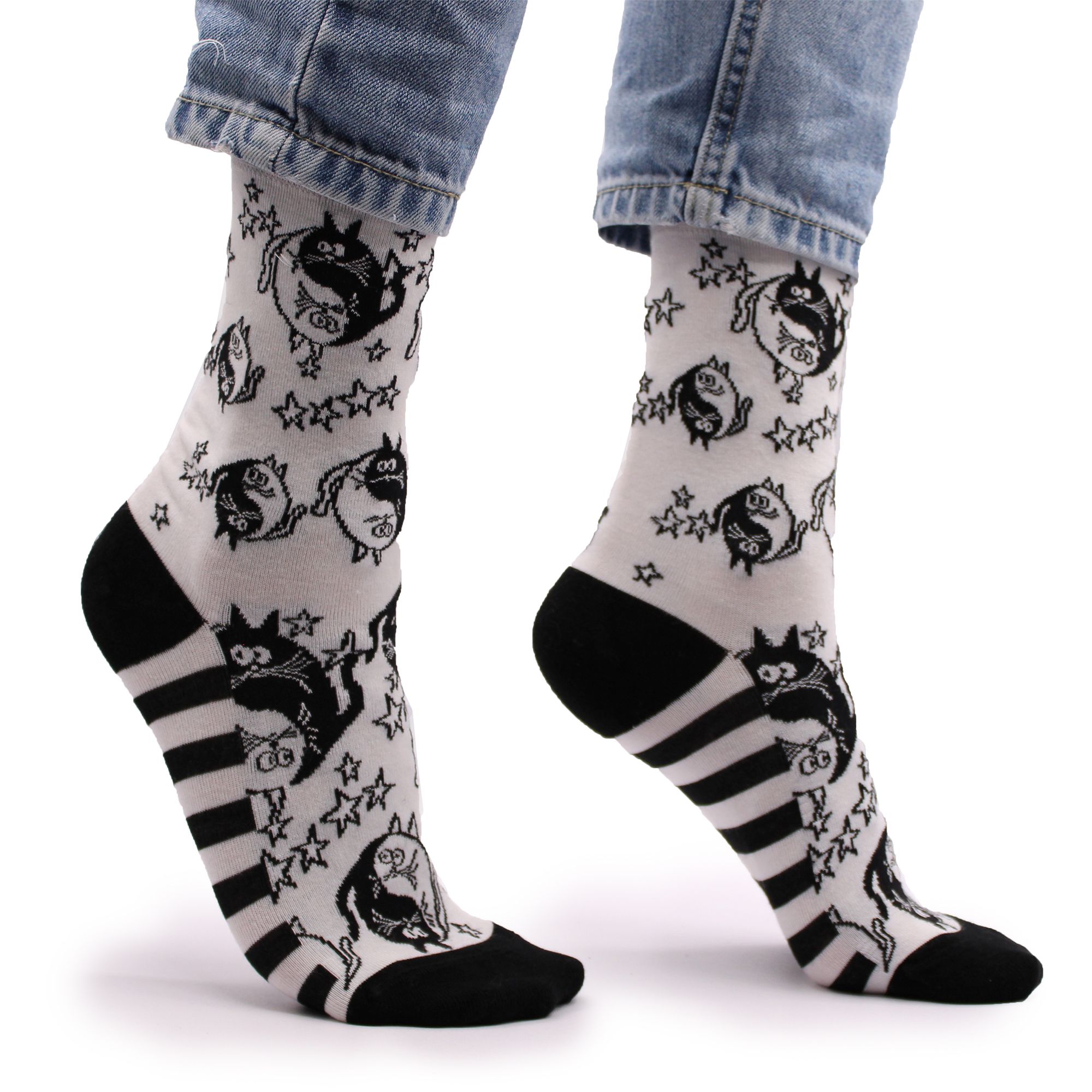 Hop Hare Bamboo Socks M/L - Ying Yang - Image 2
