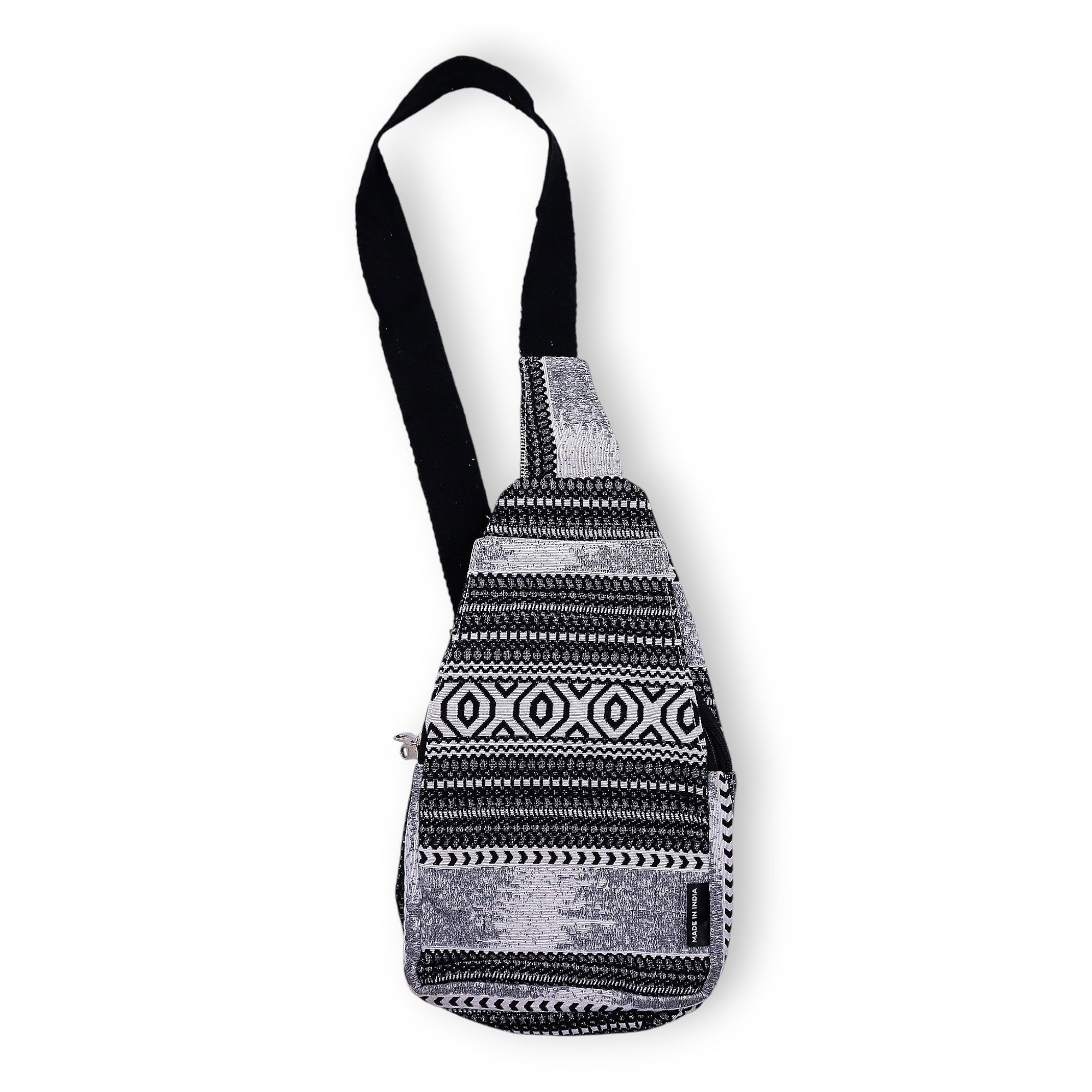 Nomad Sari Jacquard Natural Cross Bag - Urban Caravan - Image 2