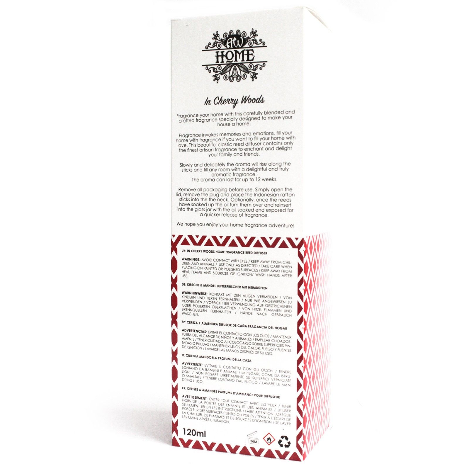 120ml Reed Diffuser - In Cherry Woods - Image 4