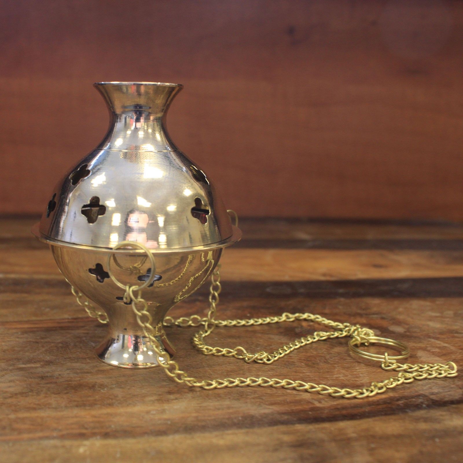 Hanging Brass Incense Burner - Image 7