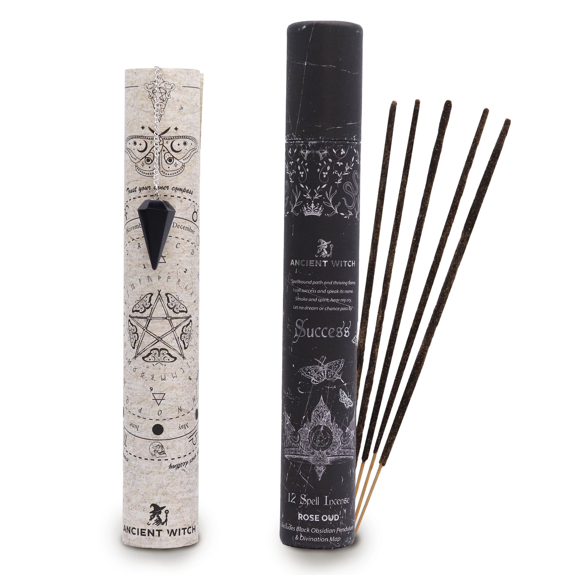 Ancient Witch Spell Incense - Success - Black Obsidian Pendulum - Image 10
