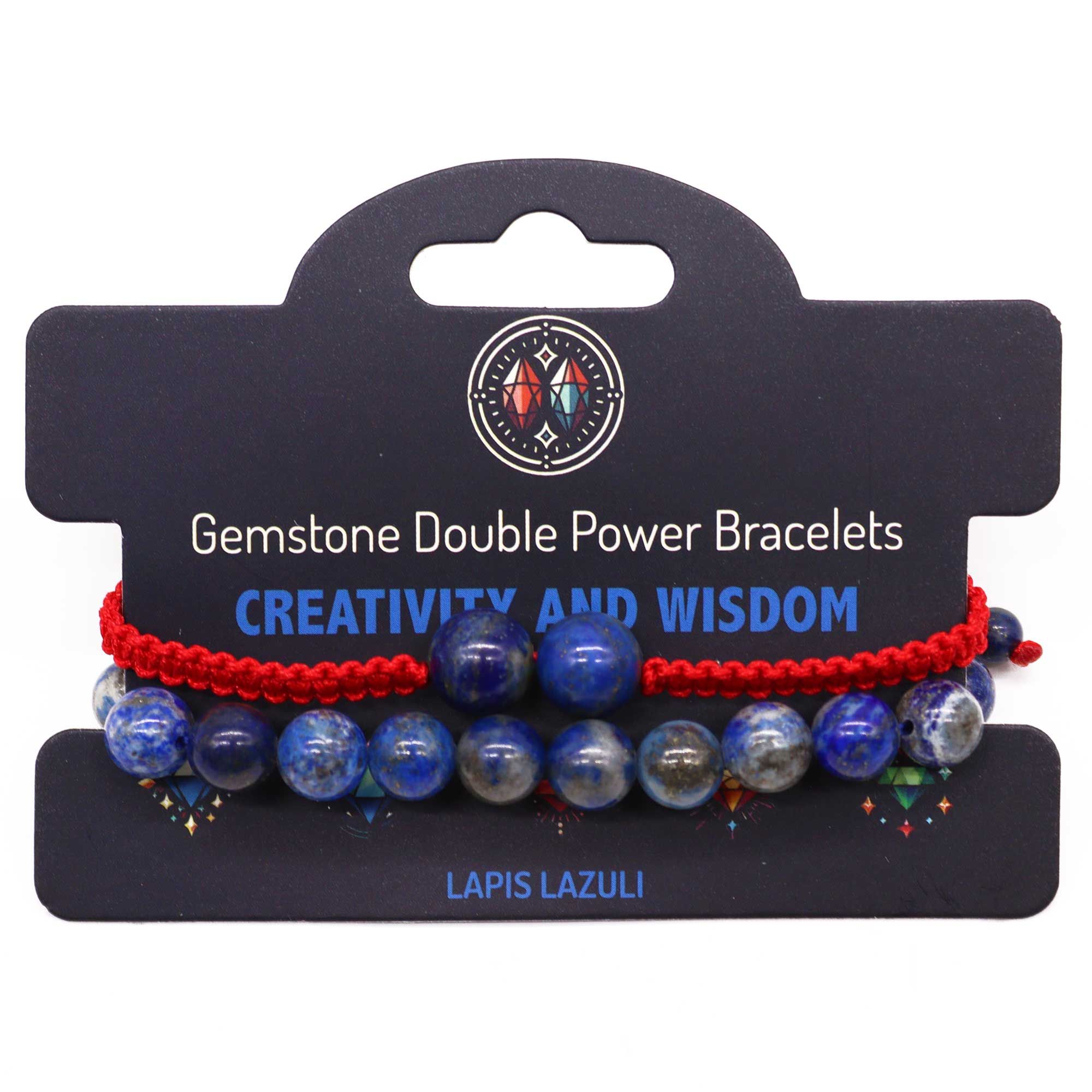 Gemstone Double Power Bracelets- Lapis Lazuli - Image 3