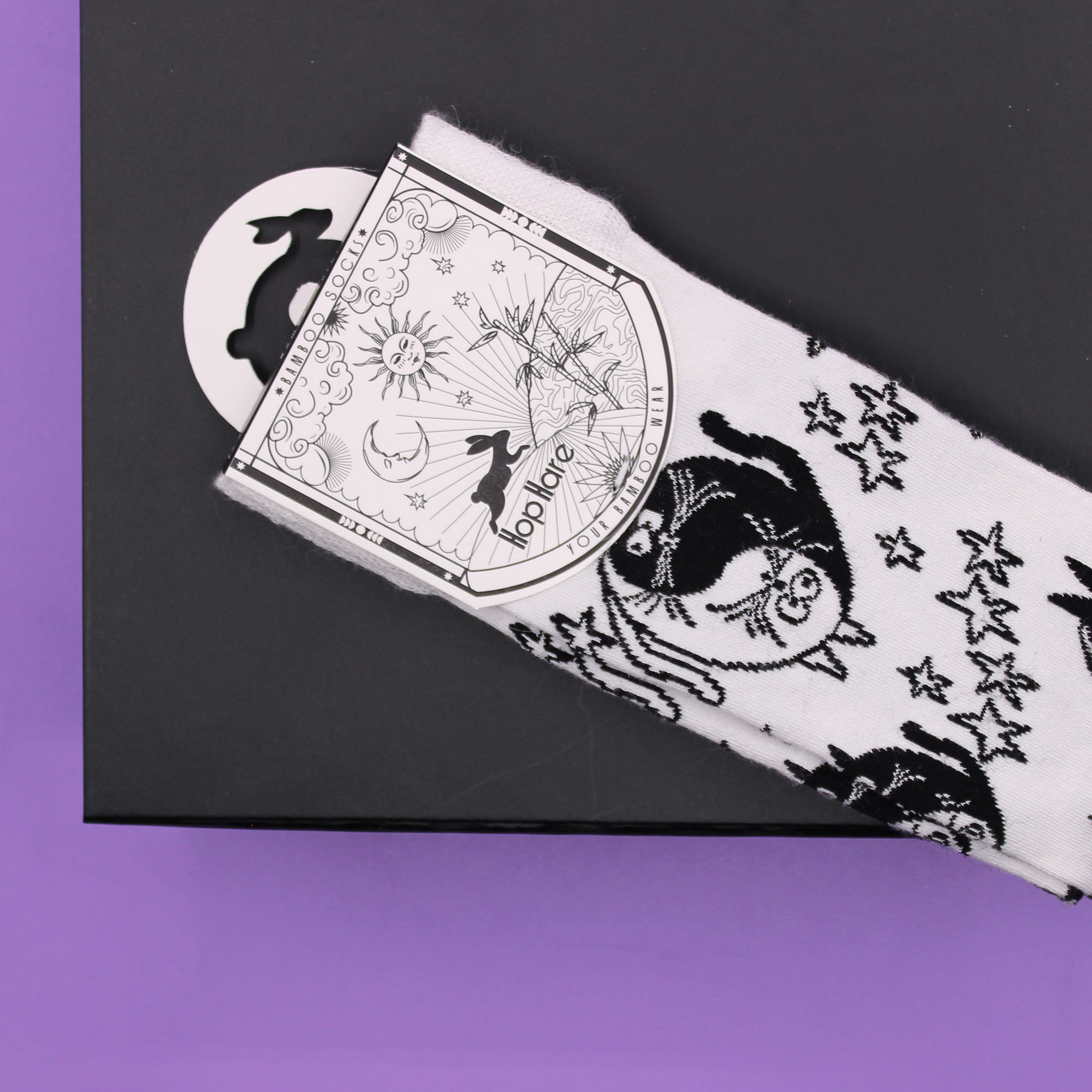 Hop Hare Bamboo Socks M/L - Ying Yang - Image 7