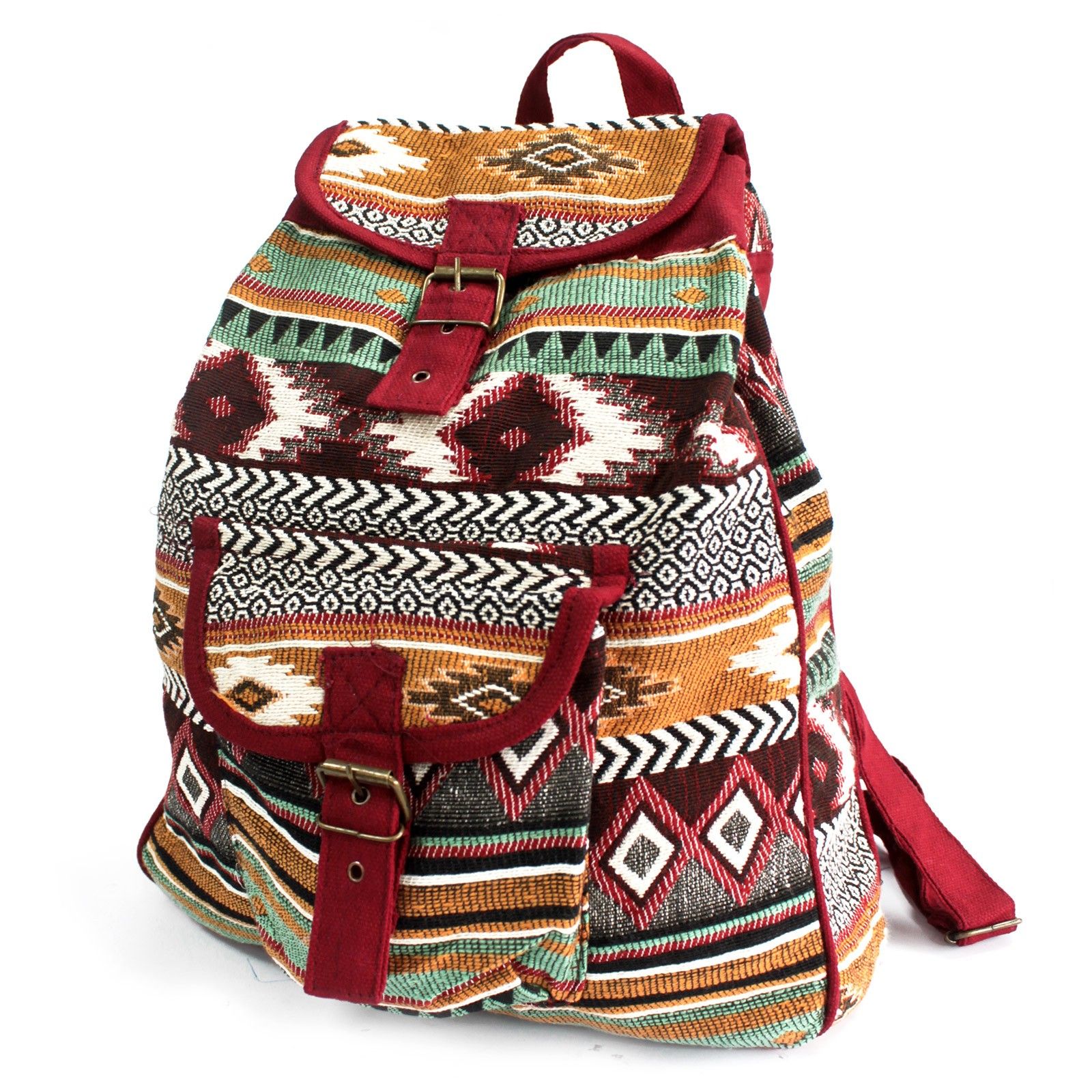 Jacquard Bag - Chocolate Backpack - Image 2