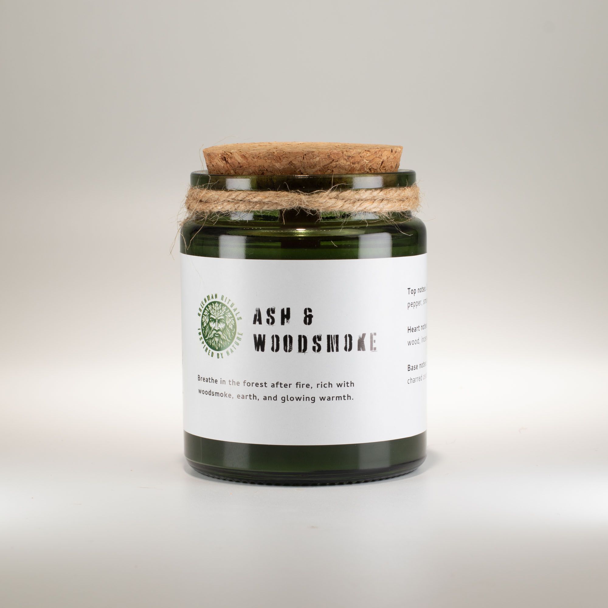 Greenman Woodwick Soy Candle - Ash & Woodsmoke - Image 3