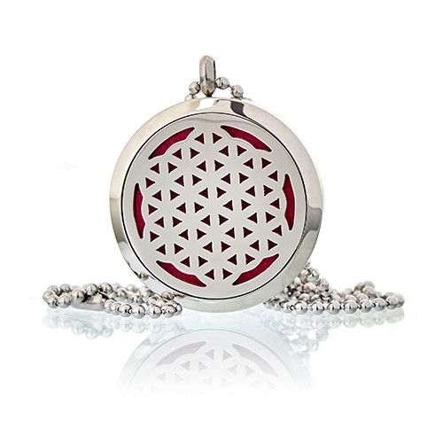 Aromatherapy Diffuser Necklace - Flower of Life 30mm - Image 5