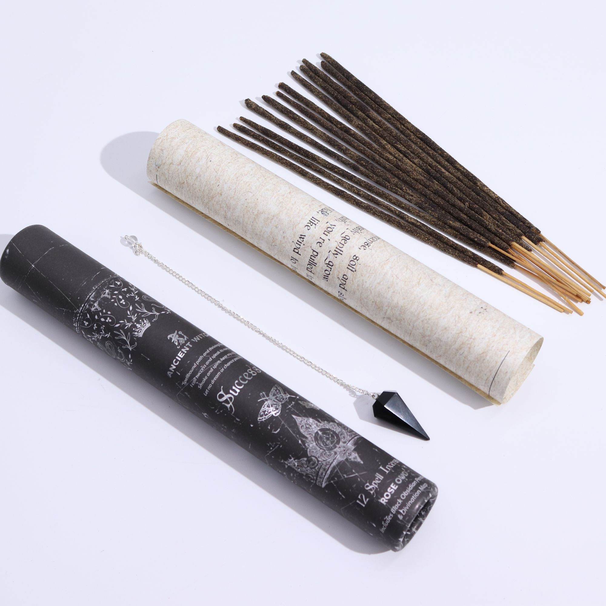Ancient Witch Spell Incense - Success - Black Obsidian Pendulum - Image 11