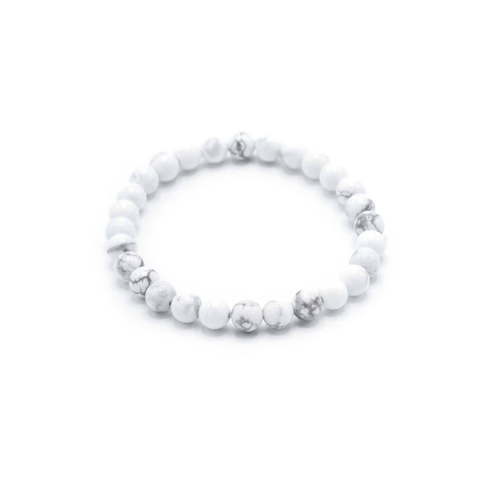 Gemstone Manifestation Bracelet - White Jasper - Peace - Image 2