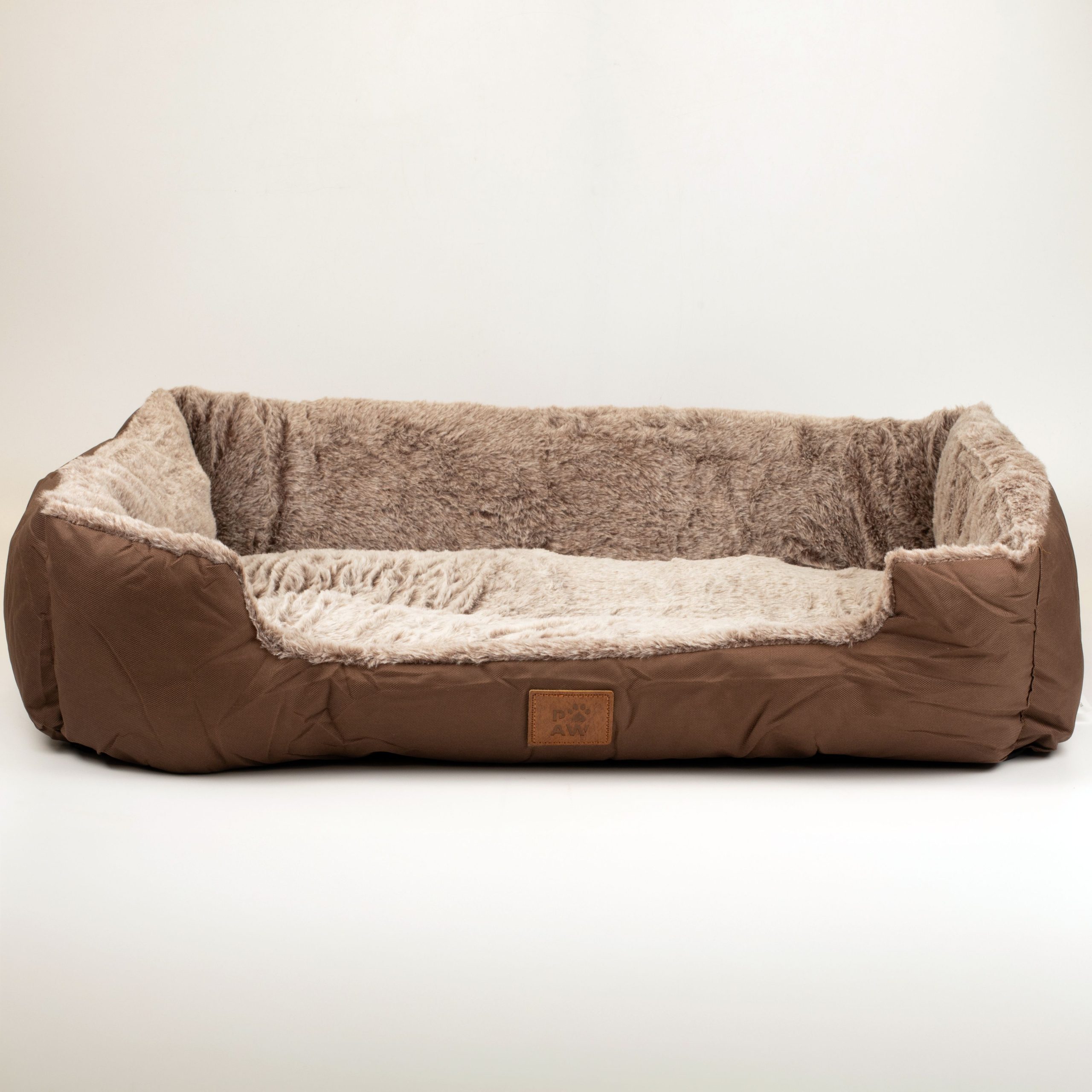 PAW Bed – Medium Plush Teddy Brown – 70 × 55 × 18cm - Image 7